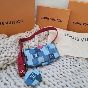 Louis Vuitton Denim Multi Pouchette